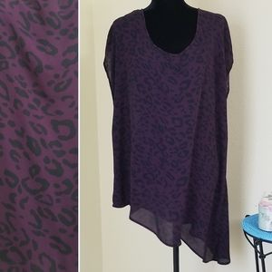 Torrid Plum Animal Print Top